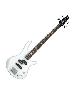 Ibanez miKro Short-Scale 4-String Bass, Poplar Body & Bolt-On Maple Neck, Pearl White, GSRM20