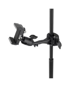 On-Stage Smartphone Holder for Mic Stands, Adjustable Phone Clamp up to 4-Inch Wide, TCM500