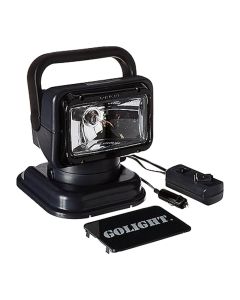 Golight 5149 RadioRay Halogen Spotlight, 225000 Candela, Portable Mount, Wired In-Line Remote, Black
