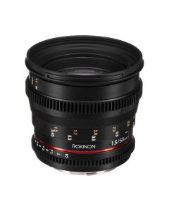 Rokinon 50mm T1.5 Cine DS Lens Only, Fast Aperture, De-Clicked Control