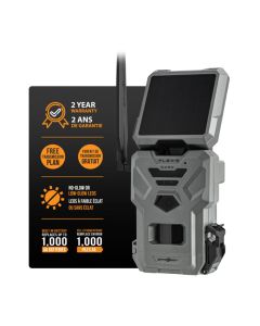 Spypoint FLEX-S-DARK Solar Cellular Trail Camera, 40MP No-Glow Night Vision with Dual-SIM