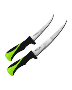 Relentless Knives Offshore Set, 6-Inch Curved & 9-Inch Straight Fillet Knives with Sheaths