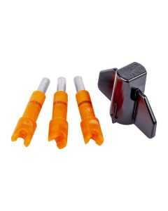 Ravin Lighted Nocks, Ultra-Bright Orange Color Easy to Track in Flight, Built-In Lithium Battery