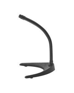 On-Stage Gooseneck Desktop Microphone Stand, U-Shaped Base & Nonslip Rubber Feet, Black, DS6213