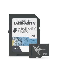Humminbird LakeMaster Card - Mid-Atlantic V1 Maps, VX Technology, SmartStrike & Chart Presets