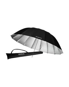 Westcott 7 ft. Standard Silver Bounce Umbrella - 16-Rib Fiberglass Framework, Reflective Light Modifier