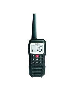 Uniden Atlantis 155 Handheld Two-Way VHF Marine Radio, Dual-Color Screen, IPX8 Waterproof, Black