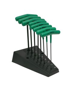 Bondhus ProGuard™ TORX® T-Handle 8-Piece Set, Solid Steel Construction, Ergonomic Design with Stand, TTHX8