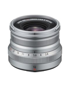 Fujifilm XF 16mm f/2.8 R WR Lens, Lens Only, X-Mount, Aspherical Elements & Weather-Sealed, Silver