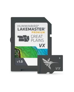Humminbird LakeMaster Premium Card, Great Plains V1 Maps, 2D Shaded Relief, Aerial Imagery, 602003-1