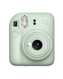 Fujifilm INSTAX MINI 12 Instant Film Camera, 60mm Lens, Selfie Mode, Automatic Exposure, Mint Green