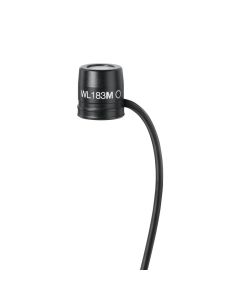 Shure WL183m Low-Profile Omnidirectional Lavalier Microphone with TA4F Connector, Black