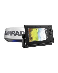 Simrad NSS9 Evo3S With C-MAP US Enhanced Charts & HALO20+ Radar Chartplotter Bundle, CHIRP Sonar
