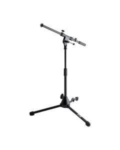 On-Stage Drum & Amp Tripod Mic Stand with 19 Inch Boom Arm, Adjustable Height 17 to 27 Inch, MS7411B