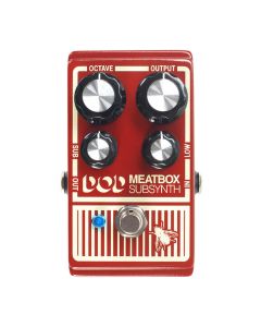 DigiTech DOD Meatbox Subharmonic Synthesizer Pedal, Metal Construction, True Bypass, Octave Controls, Red
