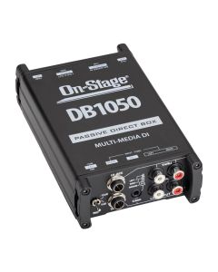 On-Stage Passive Multimedia DI Box with Stereo-to-Mono Summing, Balanced 3-Pin XLR Output, DB1050
