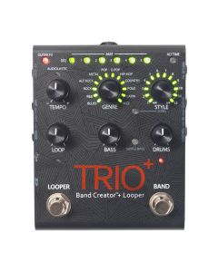 DigiTech TRIO+ Band Creator Pedal with Built-In Looper, 12 Genres and Song Storage, FX Loop