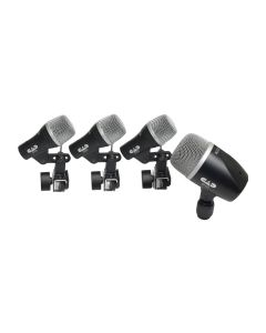 CAD Audio Stage4 Drum Microphone Pack of 4, D10/D19/D29 Mics with Clips for Kick, Snare & Toms