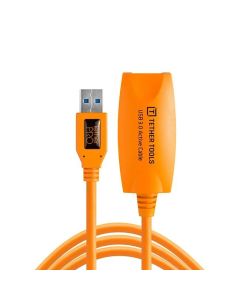 Tether Tools TetherPro 16' USB 3.0 to Female Active Extension Cable, 5 Gbps, High-Visibility Orange