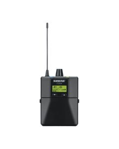 Shure P3RA Premium Wireless Bodypack Receiver, High-Contrast LCD Screen with Menu-Based Navigation
