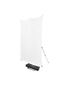 Westcott 8 ft. x 8 ft. X-Drop Pro Wrinkle-Resistant Backdrop Kit, Portable & Easy Setup, High-Key White