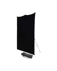Westcott 8 ft. x 8 ft. X-Drop Pro Wrinkle-Resistant Backdrop Kit, Portable & Easy Setup, Rich Black, 878K