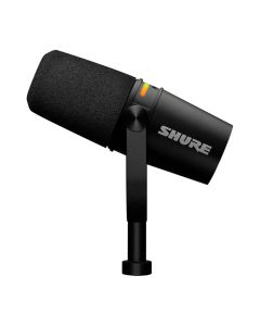 Shure MV7+ Podcast Mic – USB-C/XLR, LED Panel, DSP, Auto-Level, Reverb, Voice Isolation