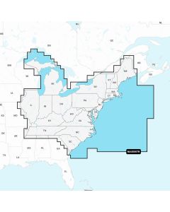 Garmin Navionics+ U.S. East - Marine Charts, Dock-to-Dock Routing, Contours, Aerials, 010-C1370-30