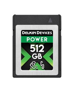 Delkin Devices 512GB Power 4.0 CFexpress Type B Memory Card, 3650MB/s Read and 3240MB/s Write Speed
