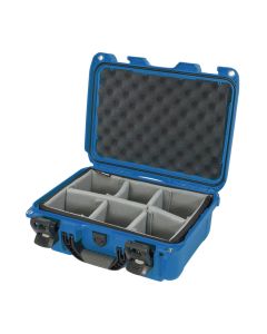 Nanuk 915 Hard Case with Padded Divider Insert, Customizable and Lockable, Blue, 915S-020BL-0A0