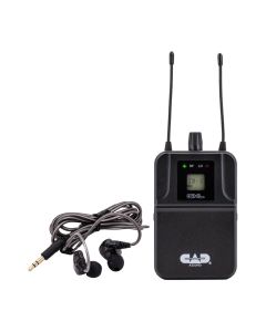 CAD Audio GXLIEMBP Bodypack Receiver with MEB1 Earbuds for GXLIEM System, 10-Hour Battery Life