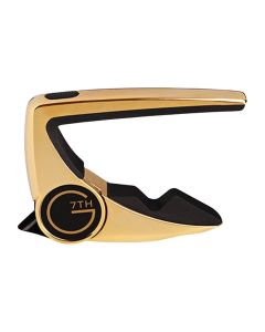 G7th Performance 2 Capo, Unique Tension Control for Flat Fingerboards, Classical 18kt Gold Plate