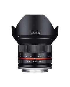 Rokinon 12mm F2.0 High Speed Wide Angle Lens, APS-C Format, Nano Coating, Low-Light Performance