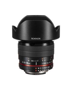 Rokinon 14mm F2.8 Full Frame Ultra Wide Angle Lens, 90-Degree AOV, Aspherical Elements, Manual Focus