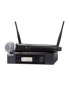 Shure GLXD24R+ Dual-Band Wireless Vocal Rack System with BETA 58A Microphone, Z3: 2.4, 5.8 GHz