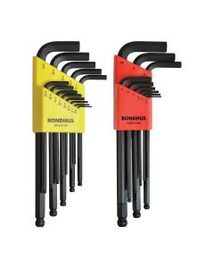 Bondhus ProGuard™ Ball End 22-Piece L-Wrench Multi Pack, TORX®, ProHold®, MaxTorque™ & Hex End Tips, BLX22