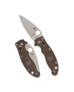 Spyderco Manix® 2 Lightweight CPM® 15V® Sprint Run® Knife, Brown FRCP Handle with Ball Bearing Lock