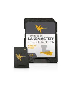 Humminbird LakeMaster Louisiana Delta Aerial View V1 (Legacy) Chart, Micro SD Card with Adapter
