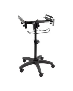 On-Stage Mobile Mixer Controller Stand with Adjustable Height, Locking Casters, Black, MIX-400 V2
