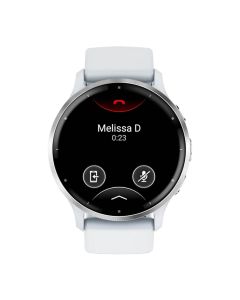 Garmin Venu® 3 Fitness and Health Smartwatch, Silver Stainless Steel Bezel with Whitestone Case and Silicone Band