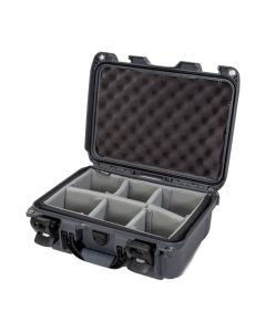 Nanuk 915 Hard Case with Padded Divider Insert, Customizable and Lockable, Graphite, 915S-020GP-0A0