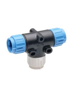 Raymarine SeaTalkng T-Piece Connector, Connects SeaTalkng White Spur Cables to Blue Backbone Cables
