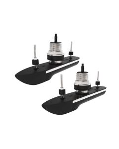Raymarine RVM-420 Stainless Steel Thru-Hull Pair, 20 Degree Deadrise 10M Cable, With 600-Watt CHIRP