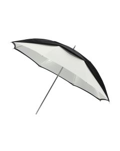 Westcott Convertible Umbrella, 32 Inch Optical White Satin with Removable Black Cover, 2012