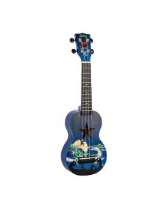 Mahalo Ninja Motif Soprano Ukulele