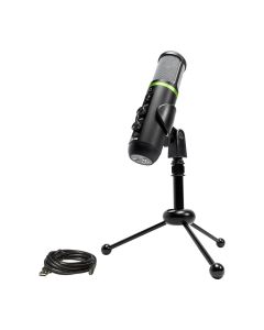 Mackie EM-USB Compact USB Condenser Microphone with Stand, USB-C Connection & Bidirectional Pattern