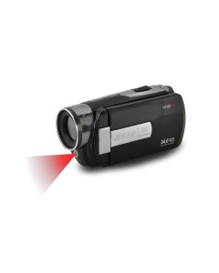 Minolta 1080P Full HD IR Night Vision Camcorder, 30fps, 24MP Still Photos, and 3 Inch LCD, Blue, MN80NV