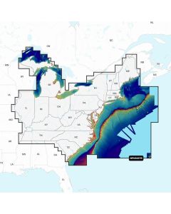 Navionics U.S. East -Lakes, Rivers & Coastal Marine Chart, Navionics Platinum+, microSD/SD, NPSA012R