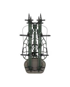 Novix Helo Hunt Ready™ System, Aluminum Construction, Frost Coating & Pivoting V-Bracket, OD Green