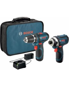 Bosch 12V Max 2-Tool Combo Kit Drill Driver (PS31), Impact Driver (PS41) w/ (2) 2 Ah Batteries
